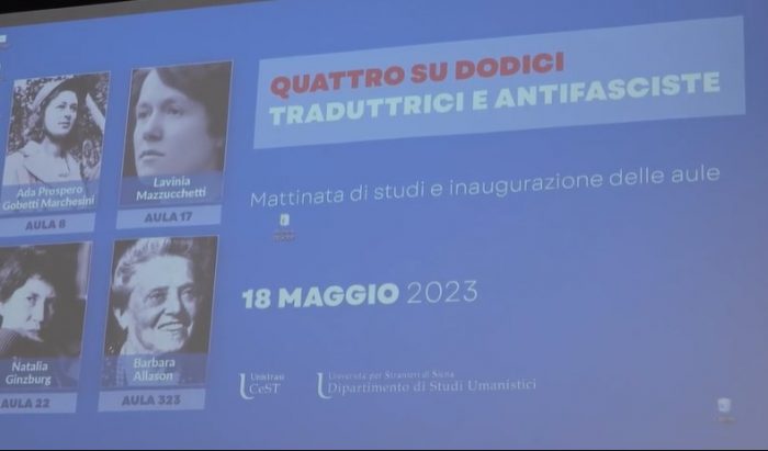 Universit&agrave; Stranieri Siena: "Quattro su dodici", traduttrici antifasciste danno il nome a 4 aule