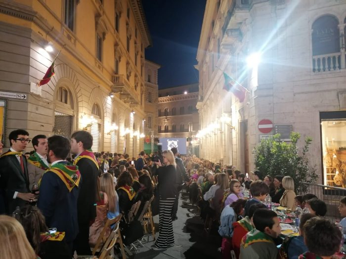 Contrada del Drago, Cena del Piatto in via Pianigiani