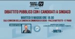 Elezioni: stasera il dibattito pubblico tra i candidati a sindaco organizzato da Radio Siena Tv