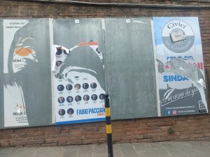 'Sì Patto dei Cittadini' su manifesti strappati: "Le nostre facce i senesi le conoscono e se le ricordano lo stesso"