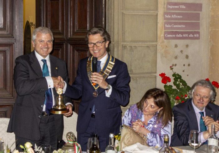 Rotary Club Siena: passaggio di consegna, il nuovo presidente 23-24 &egrave; Cesare Biagini