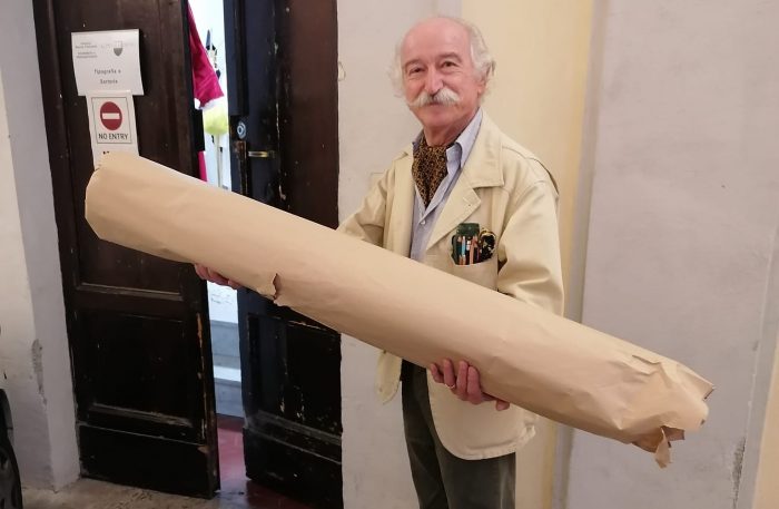 Palio: il Maestro di Jullo ha consegnato il drappellone in Comune