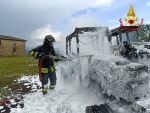 Castelnuovo Berardenga: a fuoco due trattori