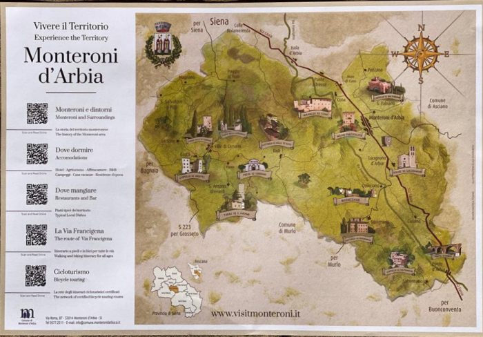 Realizzati una nuova mappa e un nuovo sito per scoprire il territorio di Monteroni d’Arbia