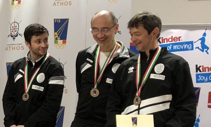 Scherma: un oro, un argento e un bronzo per il Cus ai Campionati Italiani Master