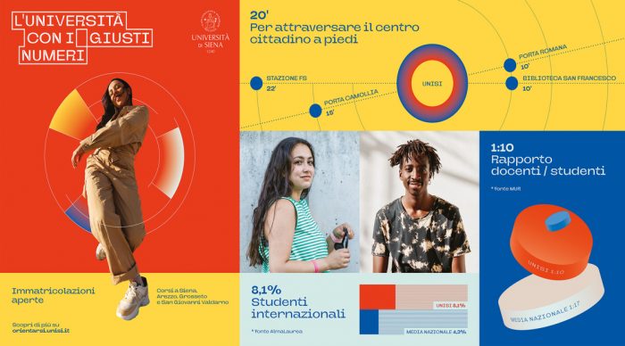 UniSi &egrave; l'Universit&agrave; con i giusti numeri: al via la campagna per le immatricolazioni