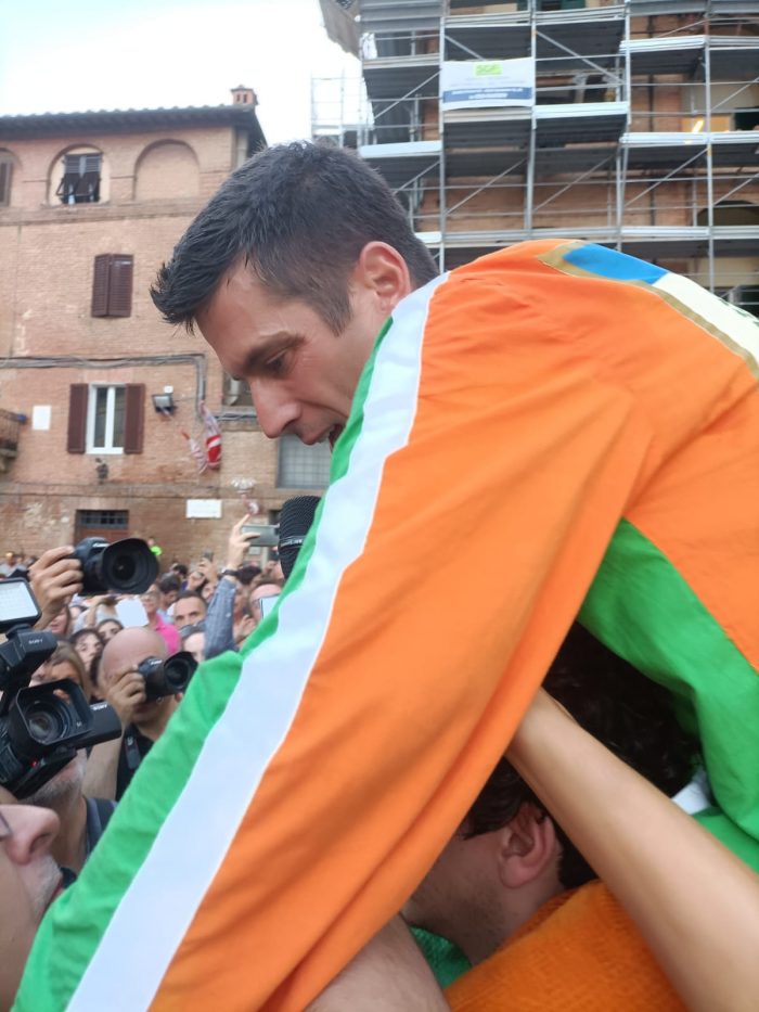 Tittia: "Contentissimo, nella Selva sono a casa. Volevo il decimo Palio"