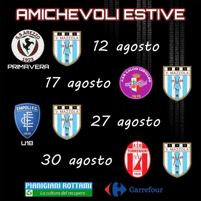 Calcio - Mazzola pronto ad iniziare la preparazione: le prime quattro amichevoli