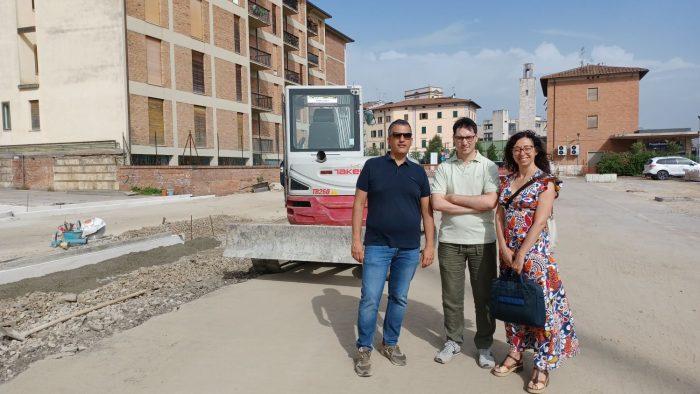 Poggibonsi: viaggio nei cantieri, sopralluoghi all’ex scalo merci e in via Frilli
