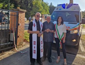 San Casciano Bagni: nuova ambulanza per la Misericordia di Celle sul Rigo