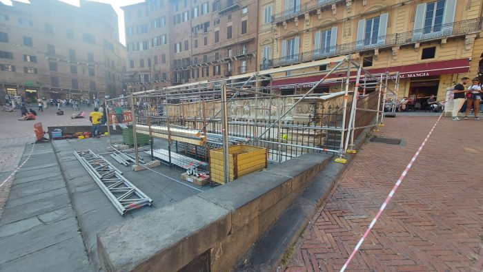 Restauro della Fonte Gaia a Siena, partiti i lavori