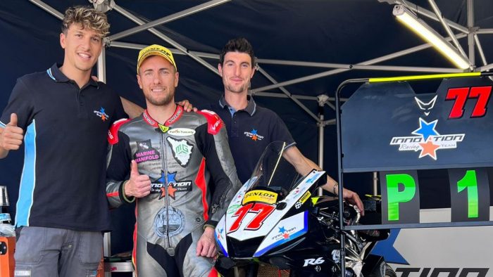 Motociclismo: nell&rsquo;ultima tappa del trofeo Dunlop Cup a Misano, Team Innovation vince Gara 2