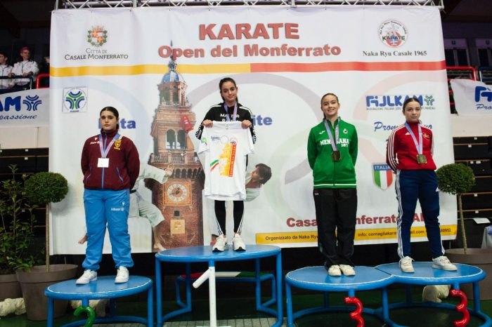 Mens Sana Karate: ritorno di fuoco per Azzurra Banfi che conquista il bronzo all’Open del Monferrato