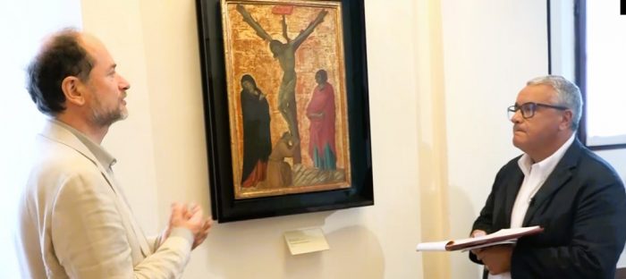 "Viaggio nella bellezza" della Pinacoteca di Siena: stasera protagonista la Pietà di Ugolino di Nerio