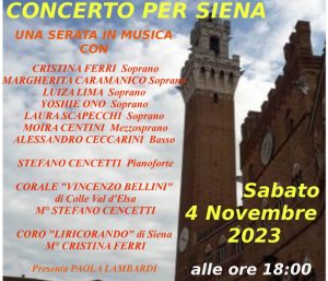"Concerto per Siena", domani alla Basilica dei Servi