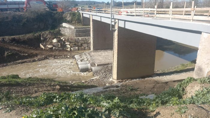 Buonconvento: Ponte della Casanova, conclusa la prima parte dei lavori. Ma serve un nuovo intervento