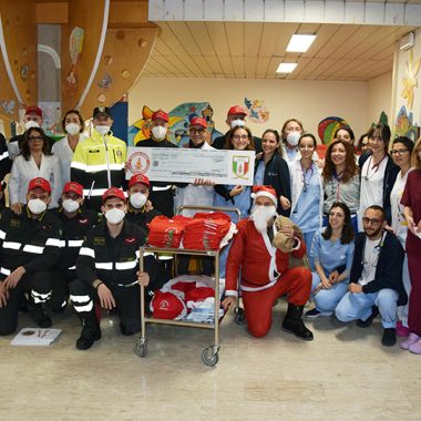 Babbo Natale Donazione VVF Pediatria