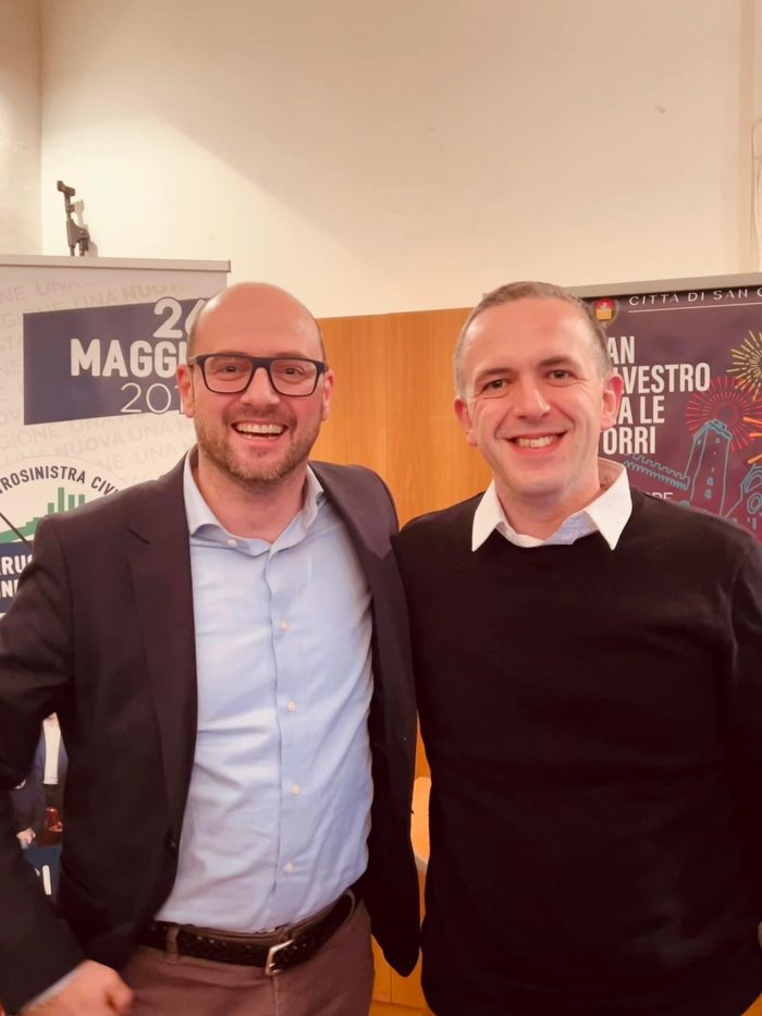 Il sindaco di San Gimignano Andrea Marrucci  verso il bis, è il candidato del Pd alle elezioni amministrative 2024