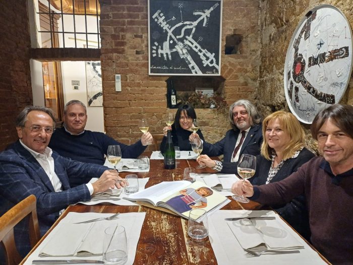 Cena degli auguri a Siena per gli imprenditori di Enoteca Italiana