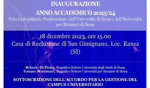 Luned&igrave; l'inaugurazione Anno Accademico del Polo Universitario Penitenziario