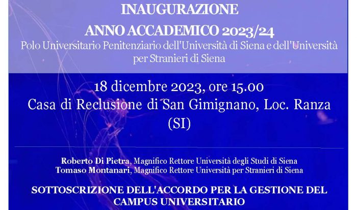 Luned&igrave; l'inaugurazione Anno Accademico del Polo Universitario Penitenziario