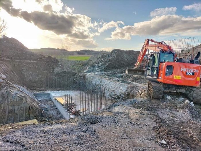 Monteroni d'Arbia, sopralluogo al cantiere per la realizzazione del nuovo ponte sulla Causa