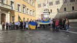 Siena, a due anni dallo scoppio della guerra in Ucraina manifestazione per la pace in Piazza Salimbeni