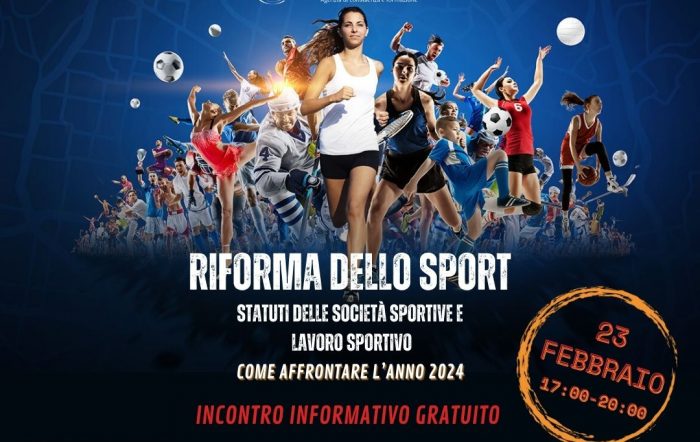 La riforma dello sport, a Siena un incontro informativo