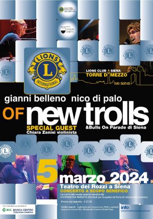 I New Trolls in concerto a Siena per beneficenza