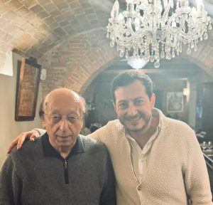 Siena, Luciano Moggi a cena in Piazza del Mercato