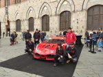 La Ferrari del pilota senese Filippo Croccolino in Piazza del Campo
