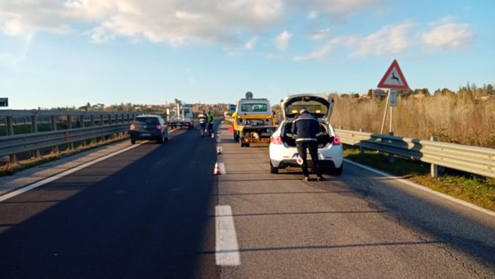 Motociclista ferito in un incidente accaduto sulla SS 223