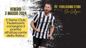 Robur, ad Elia Galligani il Fedelissimo d’Oro 2024