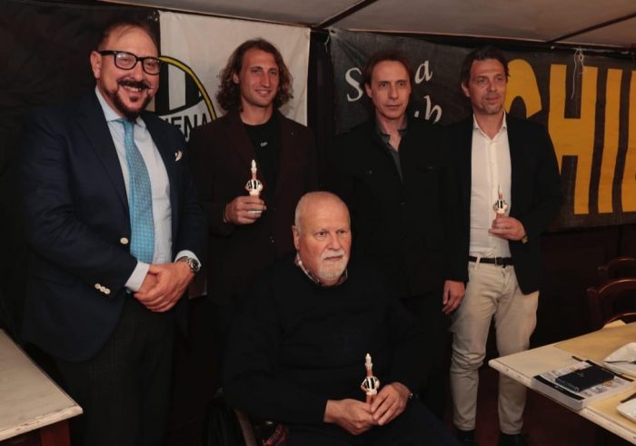 Robur: Premio De Luca, Enrico Chiesa lo consegna a Lollo, Guerri e Cannoni