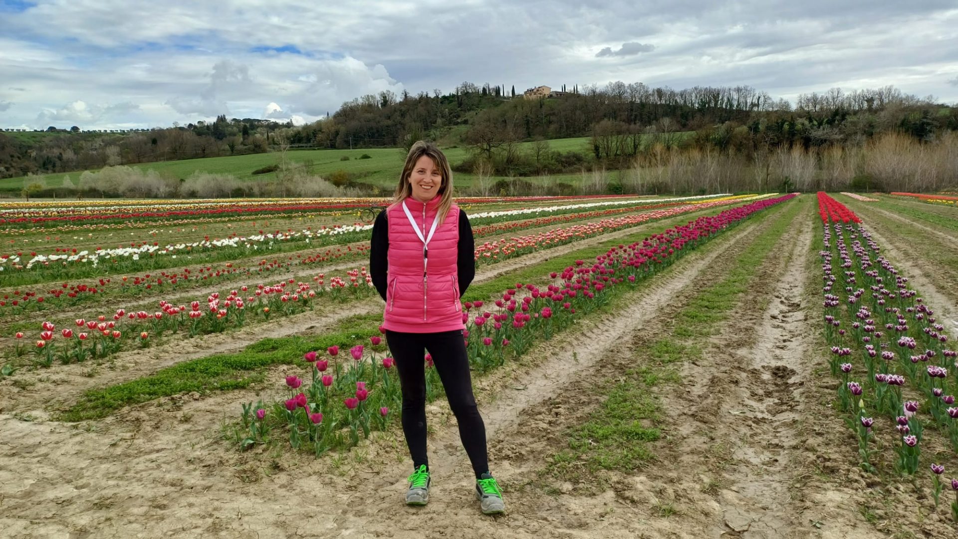 I tulipani di Laura hanno trasformato Asciano in un pezzo d'Olanda