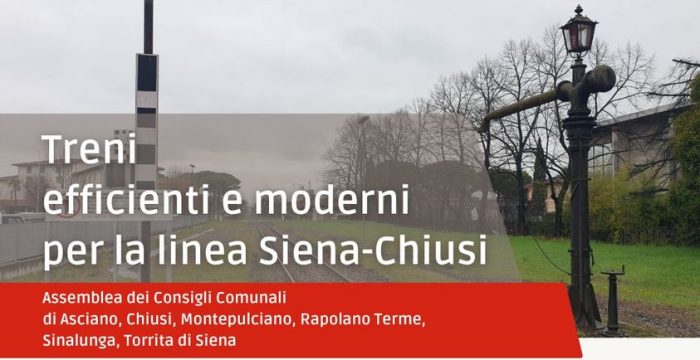 Linea ferroviaria Siena-Chiusi, protestano 6 comuni: assemblea e occupazione dei binari