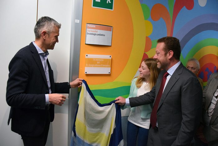 Oncoematologia pediatrica Scotte, targa in memoria del professor D&rsquo;Ambrosio