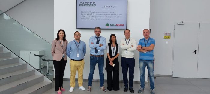 Delegazione Cisl Siena in visita alla Diesse Diagnostica Senese