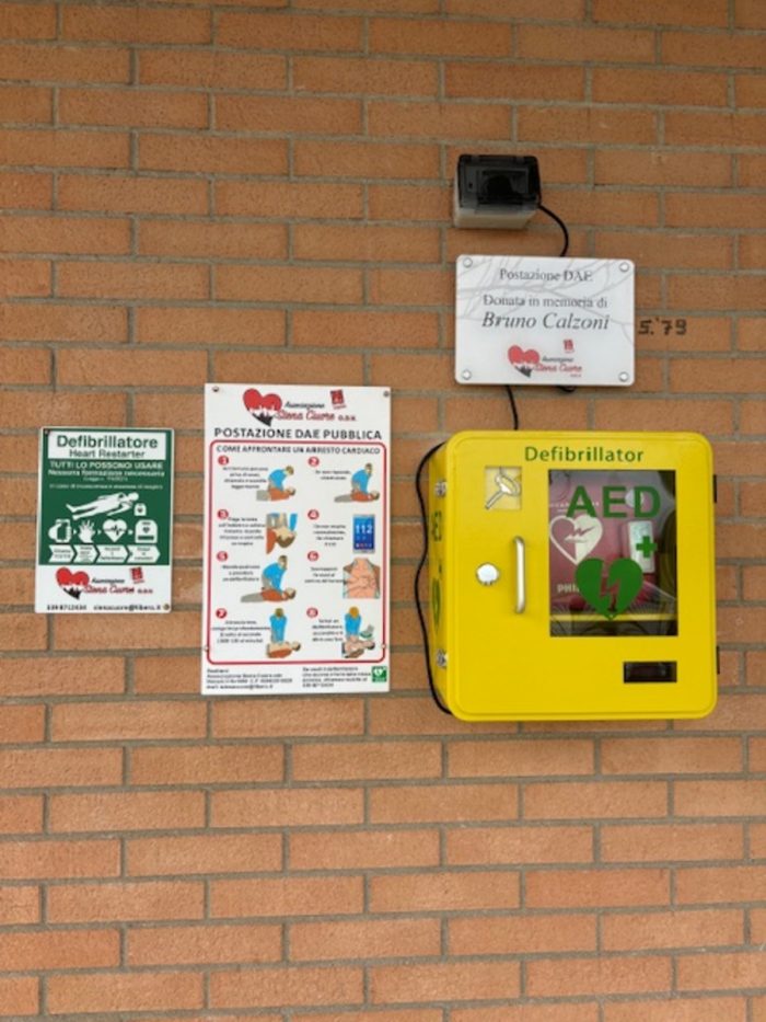 Siena Cuore, inaugurata nuova postazione DAE nella zona di Costalpino