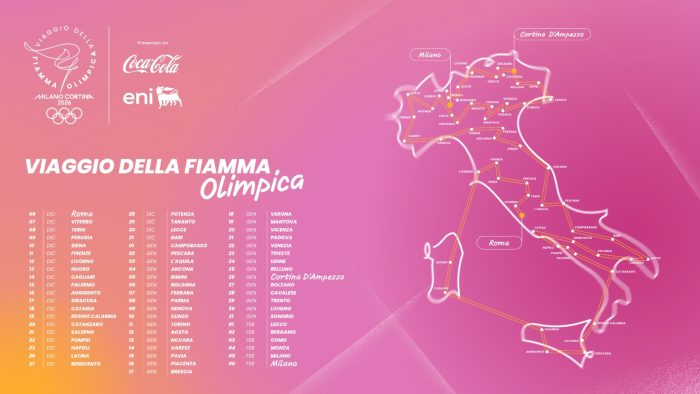 Far&agrave; tappa anche a Siena la Fiamma Olimpica dei Giochi Invernali di Milano Cortina 2026
