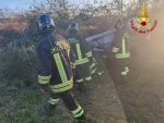 Auto si ribalta a Rapolano Terme, ferito il conducente