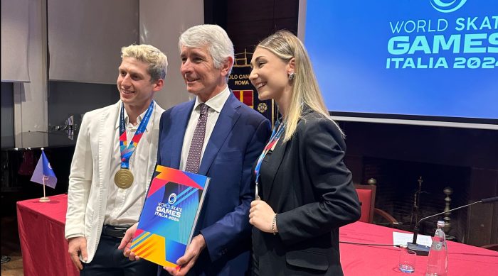 World Skate Game, Duccio Marsili testimonial presentazione del libro dedicato all&rsquo;evento mondiale