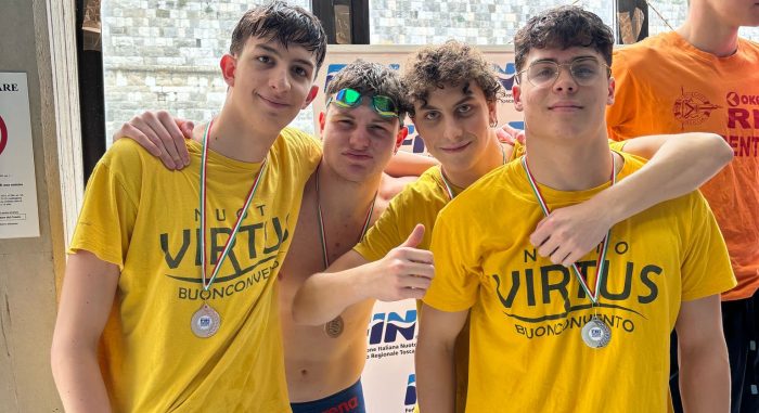 Nuoto: medaglie e ottime prestazioni per la Virtus Buonconvento alle finali invernali maschili