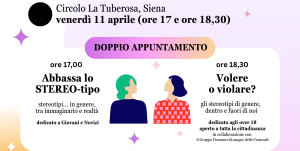 Stereotipi di genere e violenza contro lo donne: se ne parla in Contrada