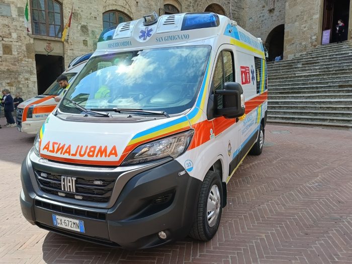 San Gimignano, inaugurata l'ambulanza intitolata alla memoria di Camilla Valeriani