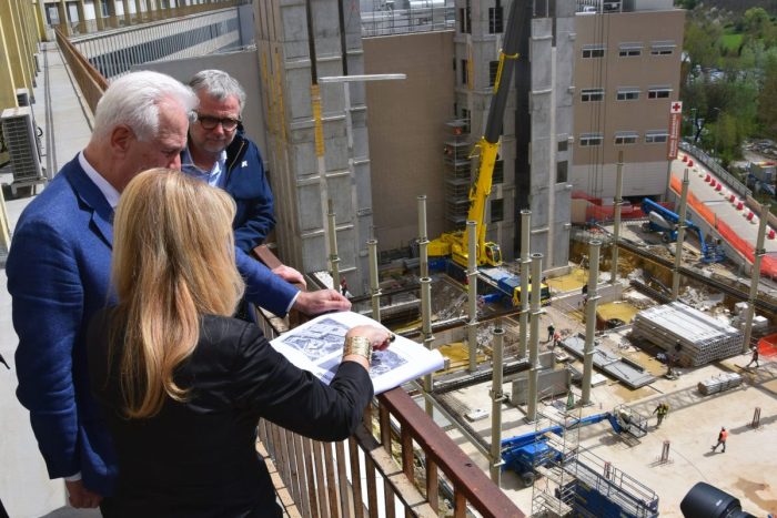 Siena, sopralluogo di Giani e Bezzini al cantiere del Lotto Volano a Le Scotte: lavori ok entro il 2026