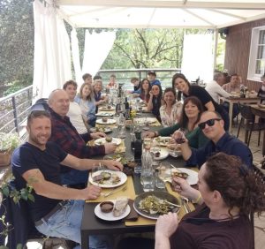 Siena, pranzo in famiglia per Tommaso Franchi e Mavi