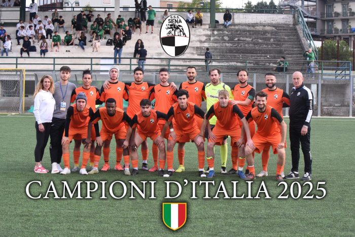 La squadra di calcio a 11 sordi di Siena è campione d'Italia