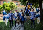 San Quirico d'Orcia, Quartiere Canneti presenta le monture del Gruppo Sbandieratori: omaggio a San Quirico, Sano di Pietro e San Sigismondo