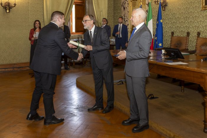 Siena, premio "Antonio Feltrinelli Giovani" dell&rsquo;Accademia dei Lincei a Emanuele Andreano